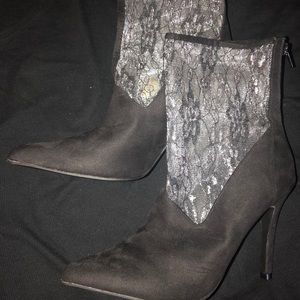 Suede/Lace Boots